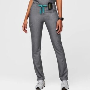 Figs Yola Granite Gray Scrub Pants Size M / Short
